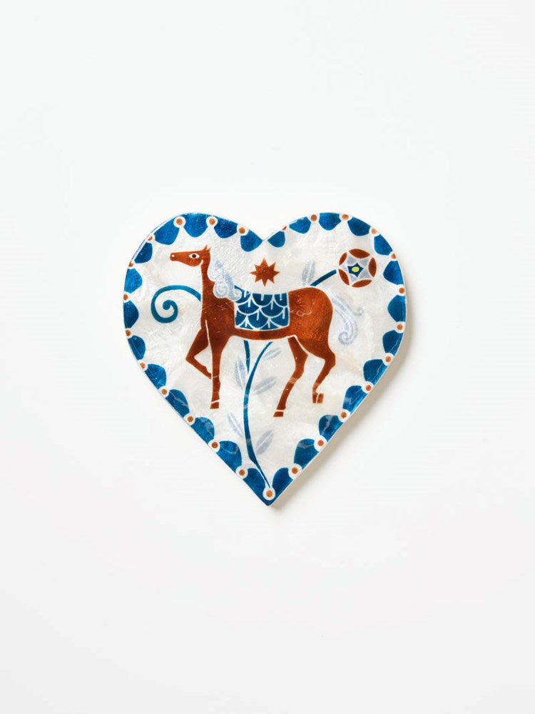 Jones & Co: Paloma Heart White Horse