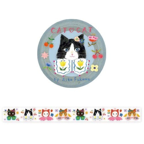 Washi Tape Cat love Cat