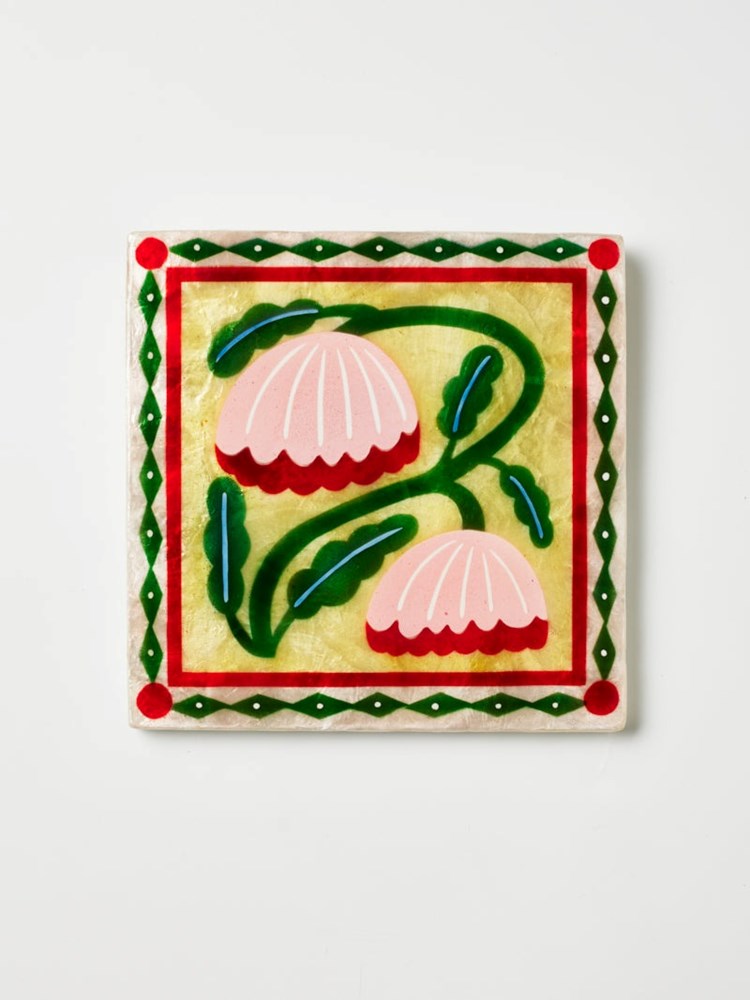 Jones & Co: Bloom Nouveau Yellow Square