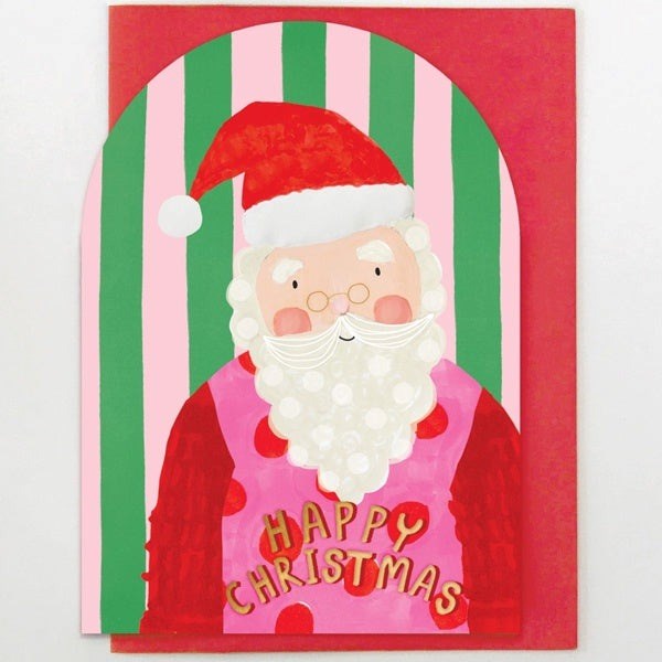 Stop The Clock: Santa Wearing Happy Christmas Jumper Card