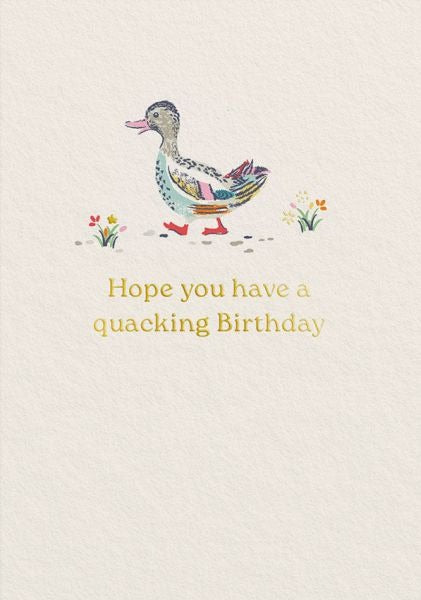 Cath Kidston Foil Greeting Card - Quacking Birthday