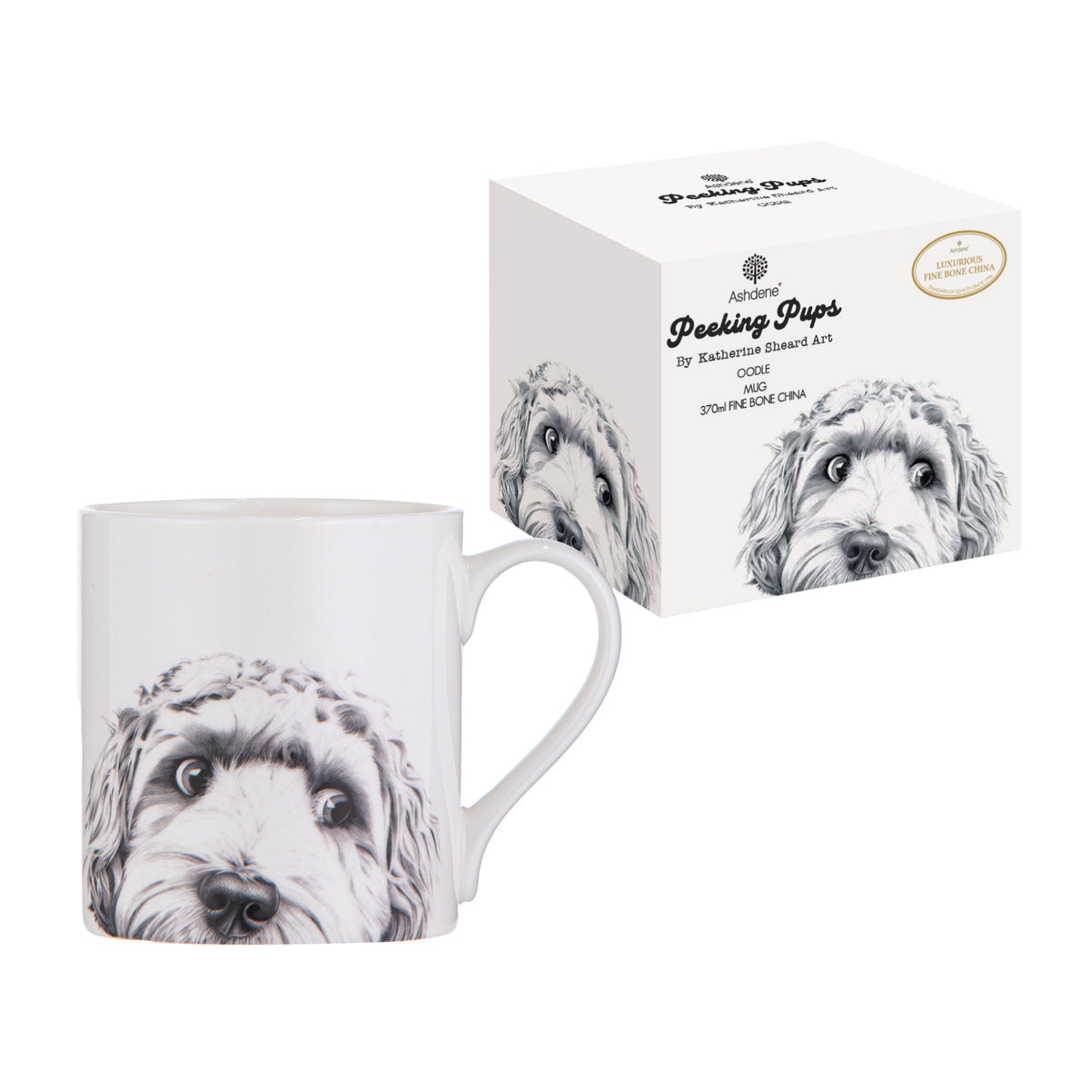 Ashdene Peeking Pups Oodle Mug