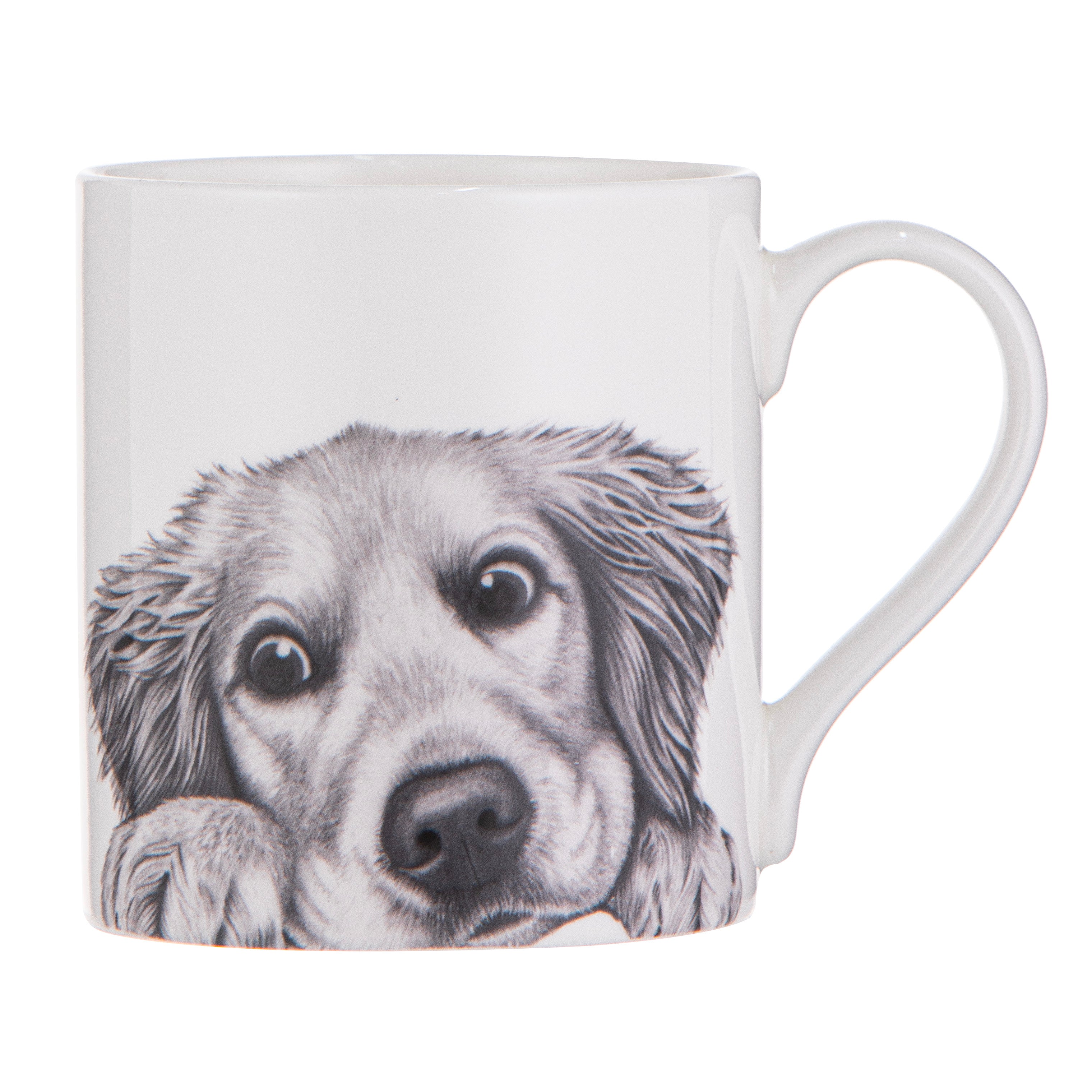 Ashdene Peeking Pups Golden Retriever Mug