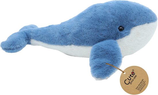Cute By Felix Blue Whale Plush Toy - 40cm