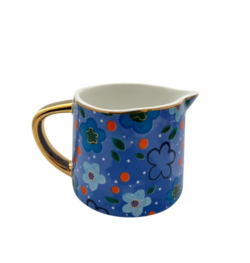 Carla Dinnage Designs: Foxy Flower Blue Mini Jug