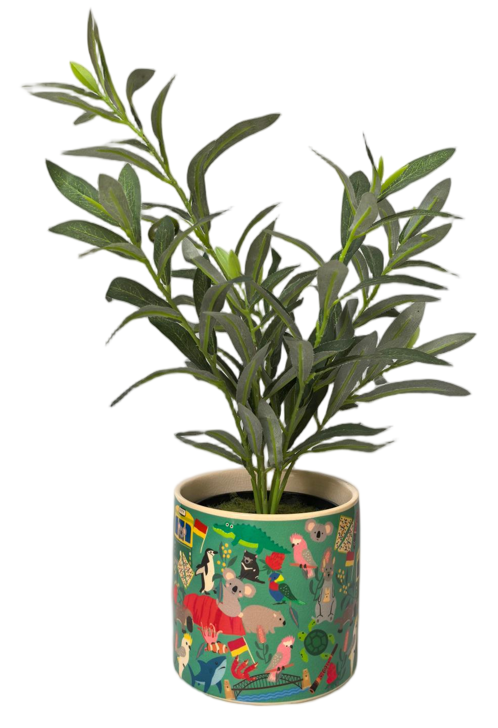 Australiana Planter Green 14cm