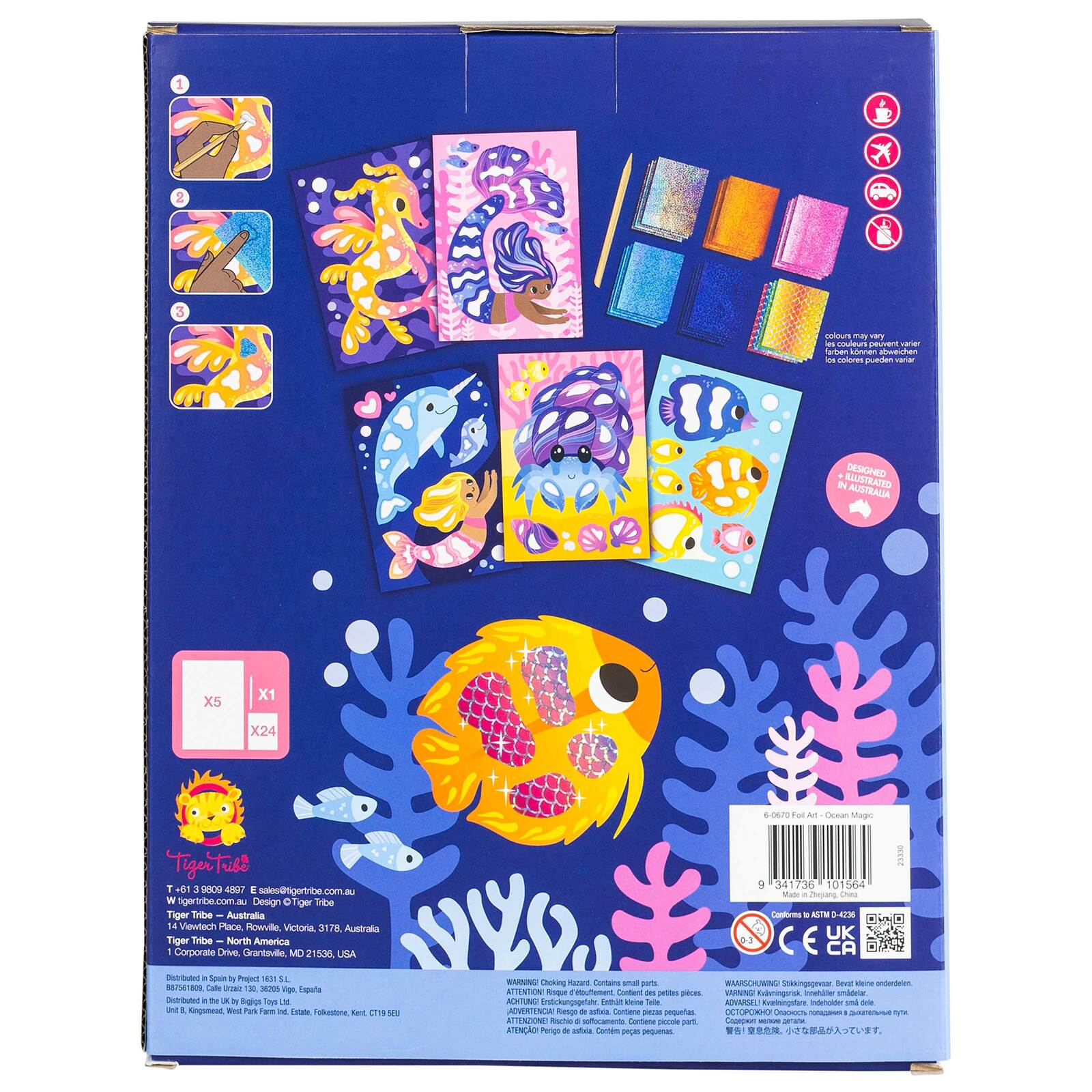 Tiger Tribe: Foil Art - Ocean Magic