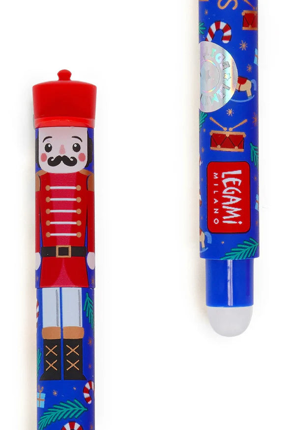 Legami: Set of 3 Erasable Gel Pen - Nutcracker, Ballerina & Mouse - Christmas