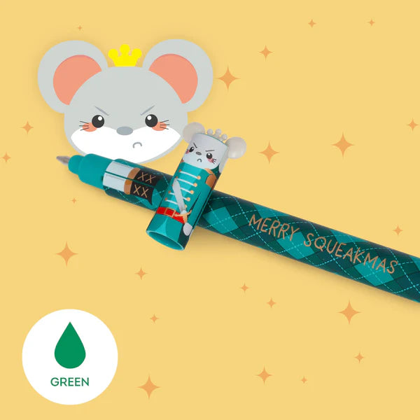 Legami: Set of 3 Erasable Gel Pen - Nutcracker, Ballerina & Mouse - Christmas