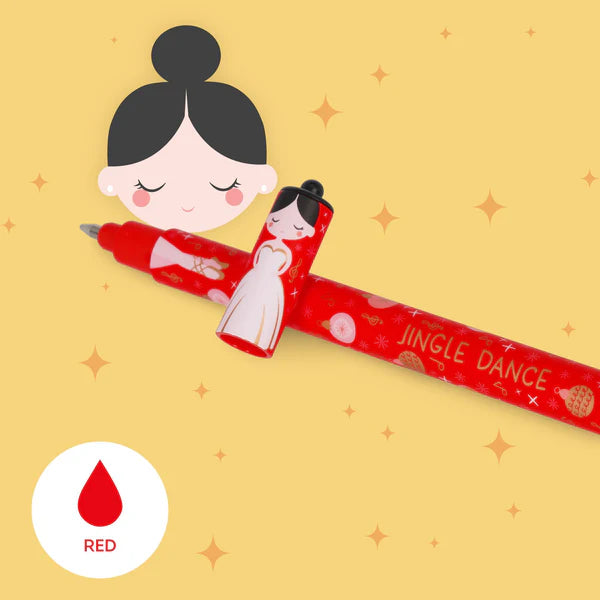 Legami: Set of 3 Erasable Gel Pen - Nutcracker, Ballerina & Mouse - Christmas