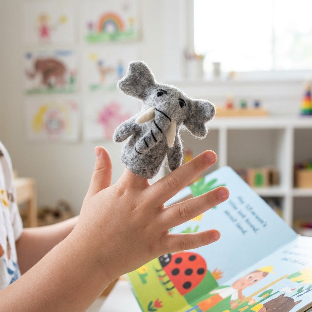 AI creative — Finger Puppet-Felt Elephant