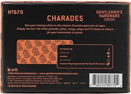 Gentlemen's Hardware: Charades