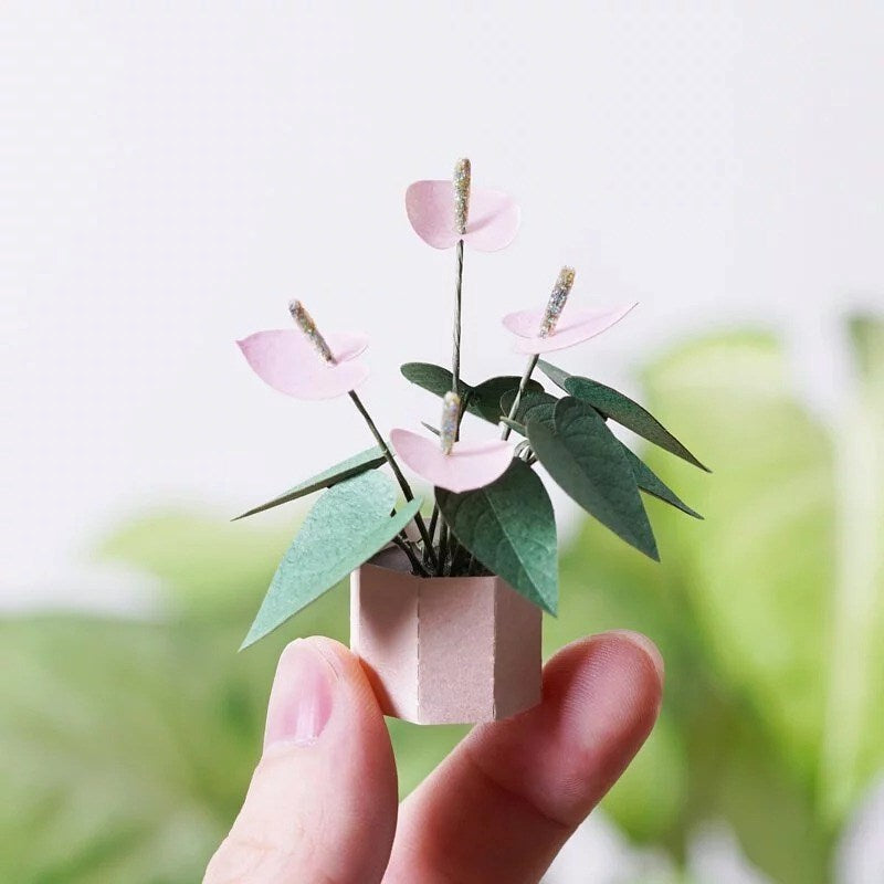 Plant Paper Model - Flamingo Lily (S)