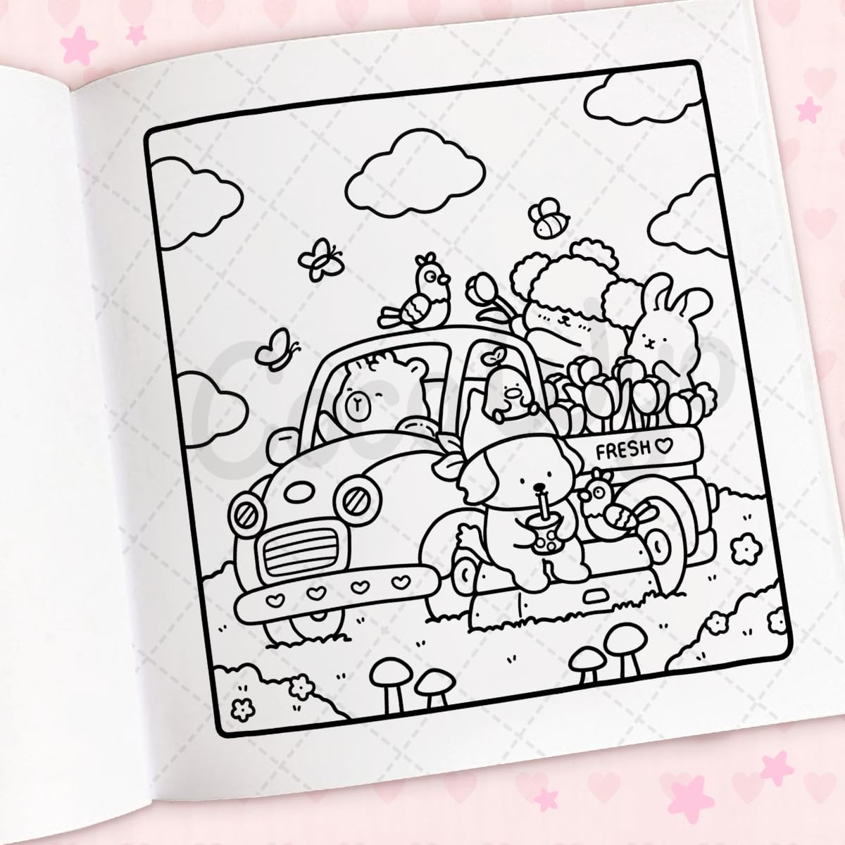 Cozy Cuties - Cute & Comfy Colouring Book