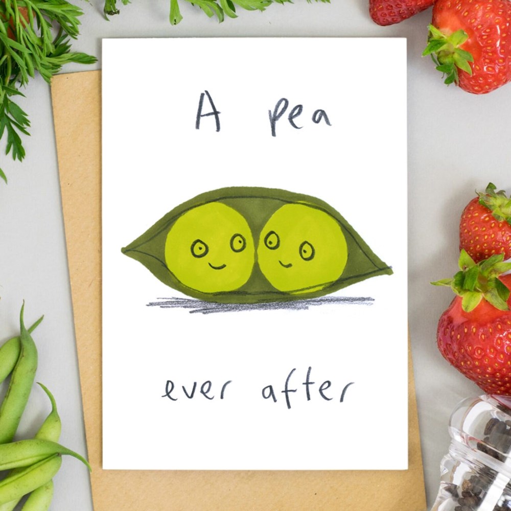 Jo Clark Design Card:  A Pea Ever After!