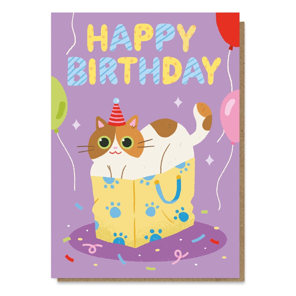 Stormy Knight: Cat In The Bag Greeting Card