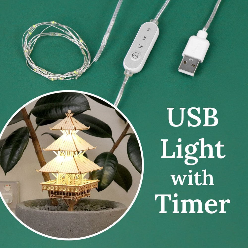 Tiny Treehouses: USB Lights with Timer