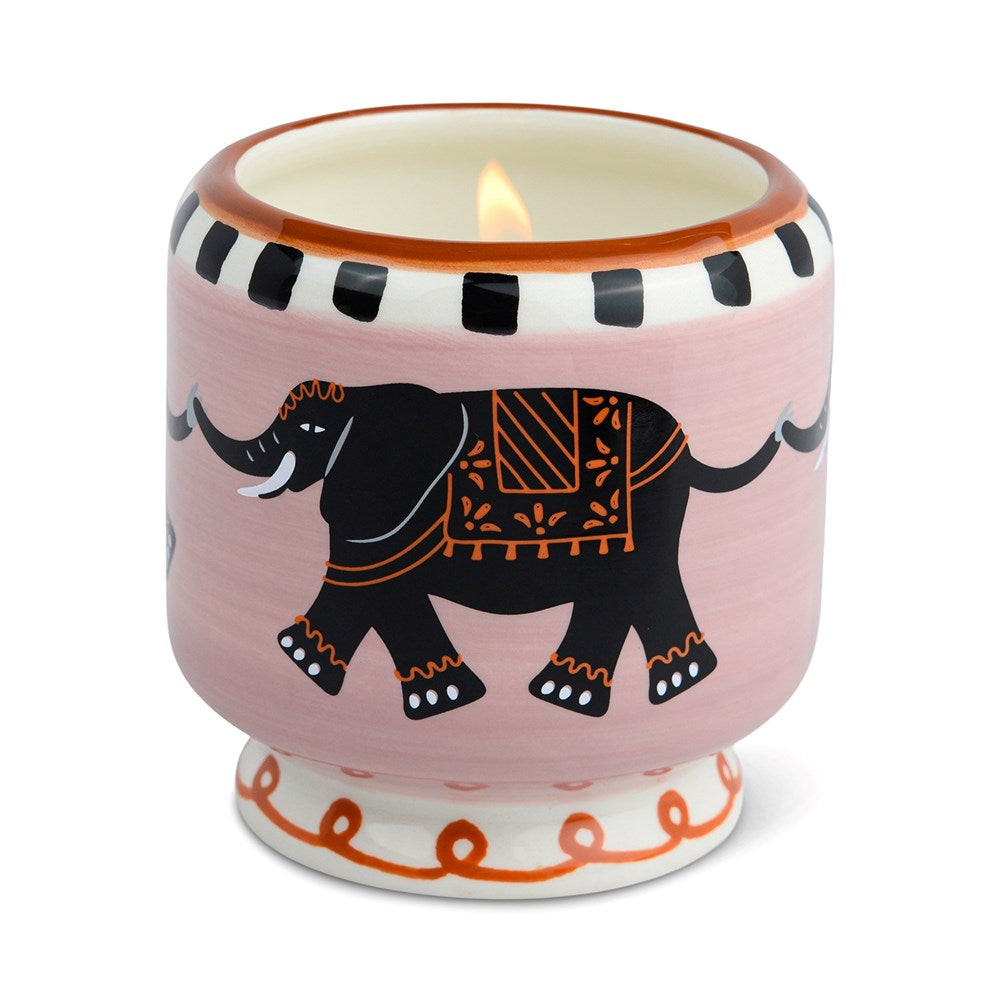 Paddywax: A Dopo 8oz Ceramic Candle Elephant - Tobacco Vanilla