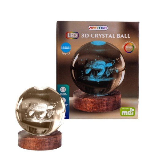 3D Crystal Ball Lamp Turtle