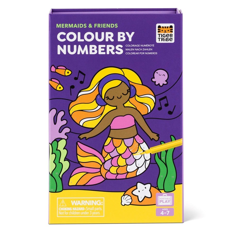Tiger Tribe: Colour by Numbers - Mermaids and Friends