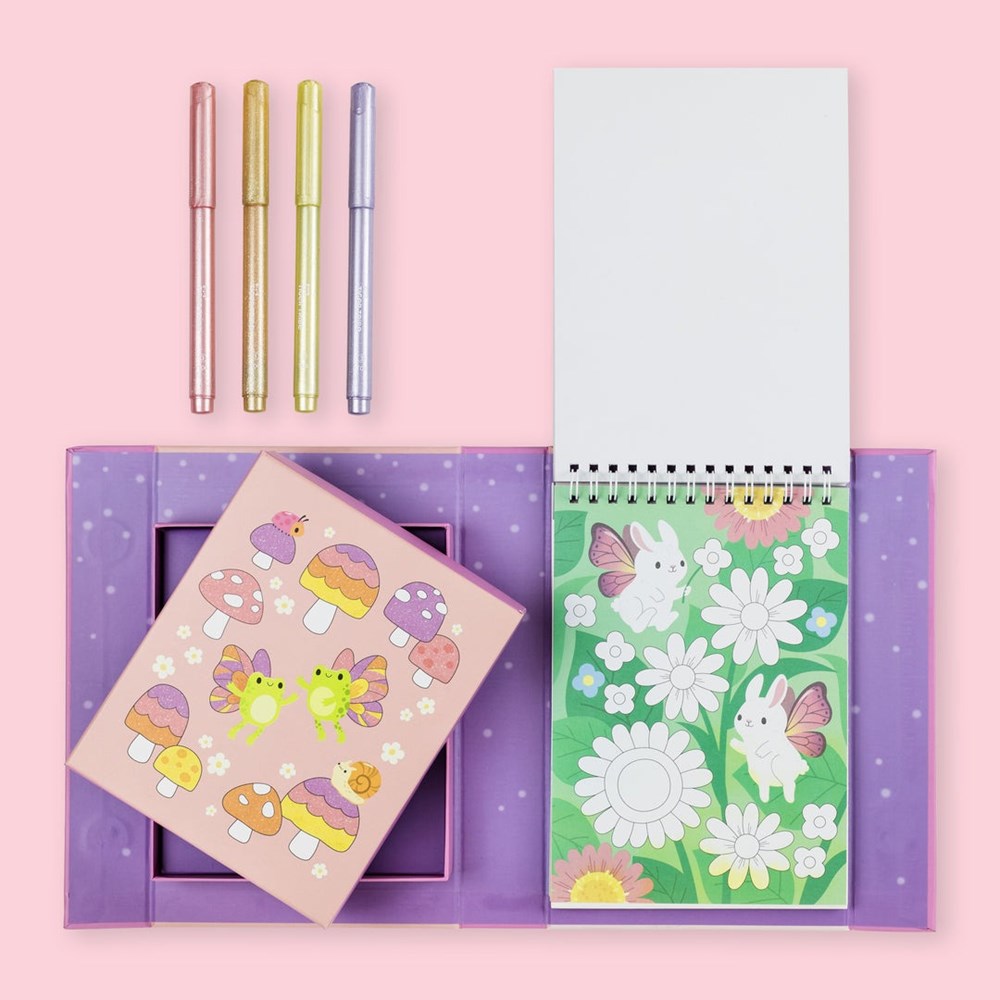 Tiger Tribe: Shimmer Colouring Set - Little Fairy Land