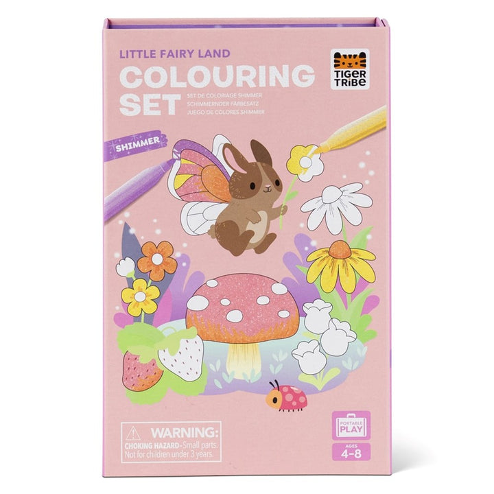 Tiger Tribe: Shimmer Colouring Set - Little Fairy Land