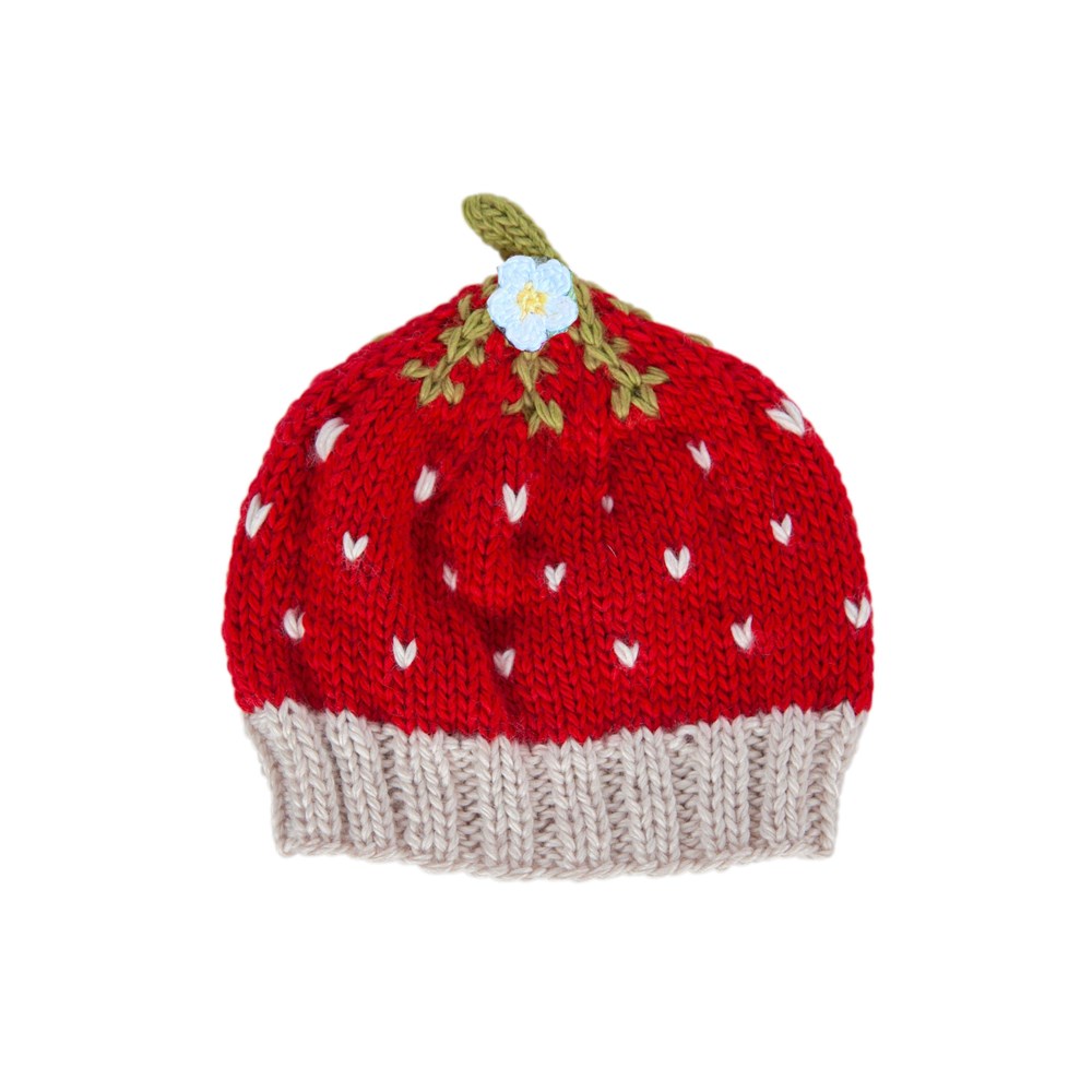 Acorn kids: Strawberry Beanie Red