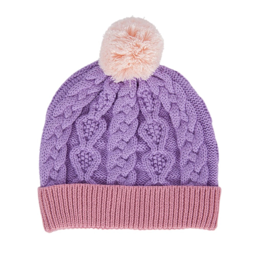 Acorn kids: August Merino Kid Beanie Lilac