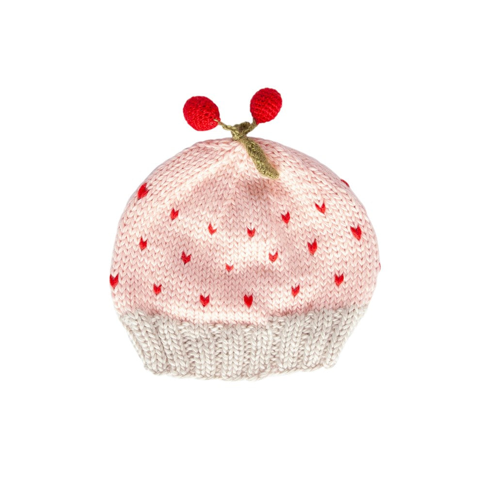 Acorn kids: Cherry Beanie Pink