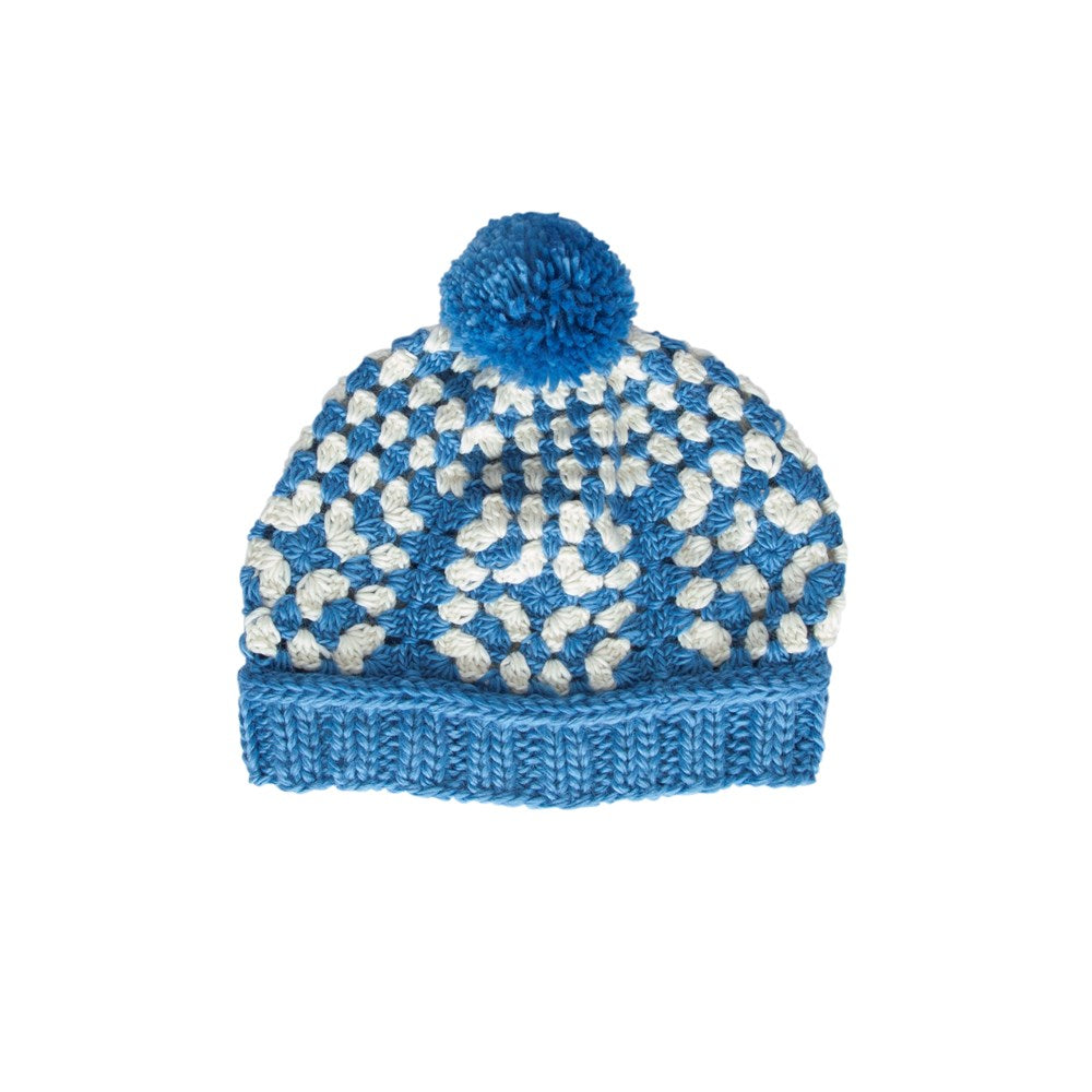 Acorn kids: Boho Beanie Blue & Cream