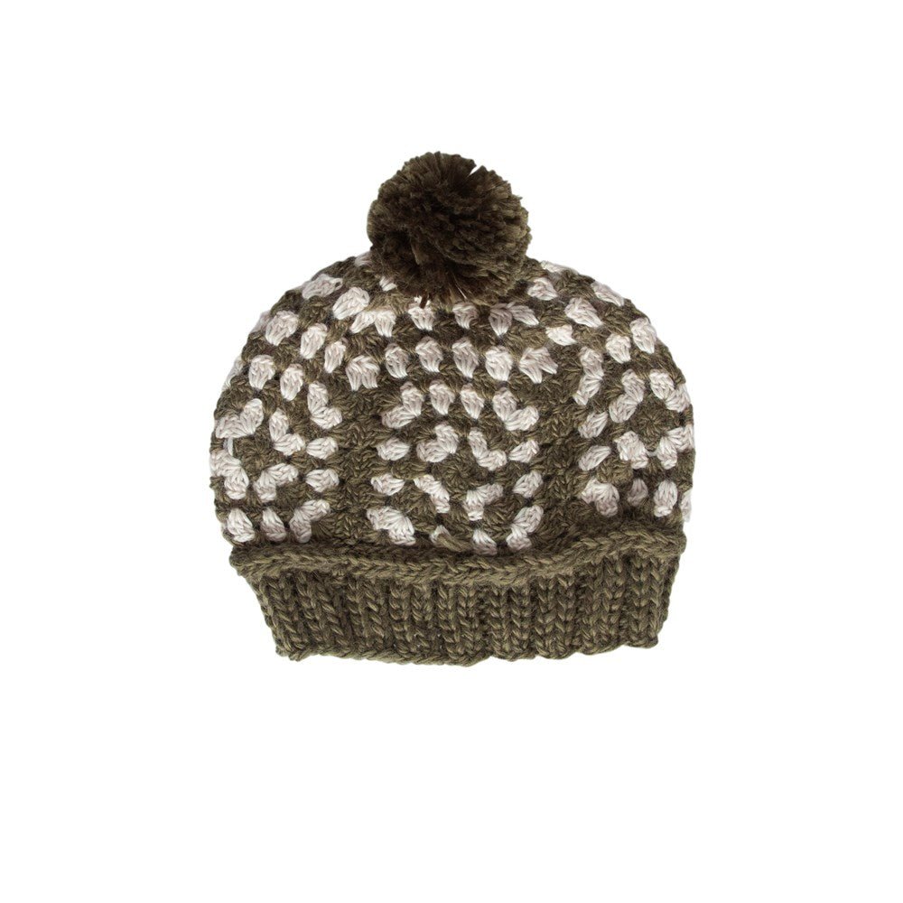 Acorn kids: Boho Beanie Khaki & Cream