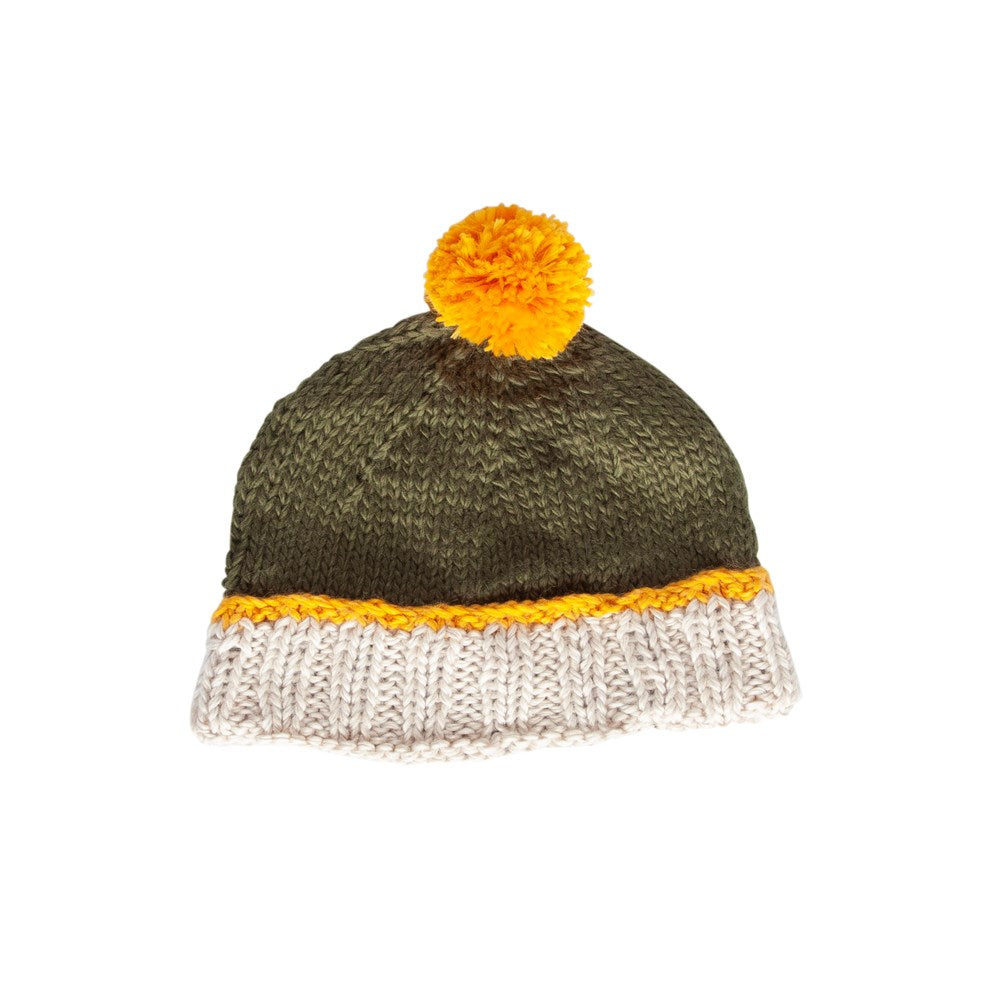 Acorn kids: Teddy Beanie Khaki and Gold