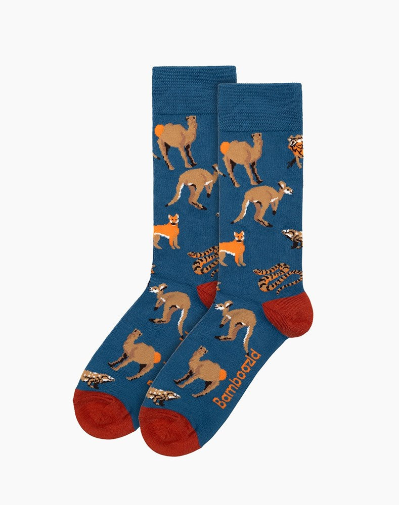 Bamboozld: Mens Outback Animals Bamboo Sock