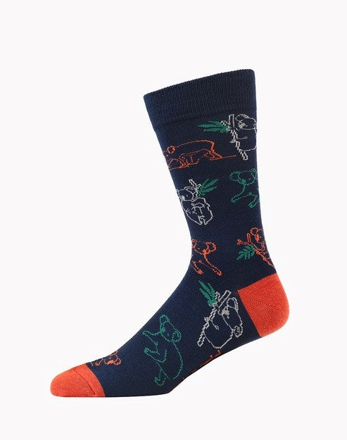 Bamboozld: Mens Sketch Koala Bamboo Sock