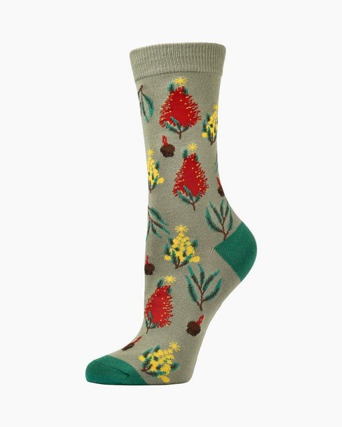 Bamboozld: Womens Aussie Trees Bamboo Sock