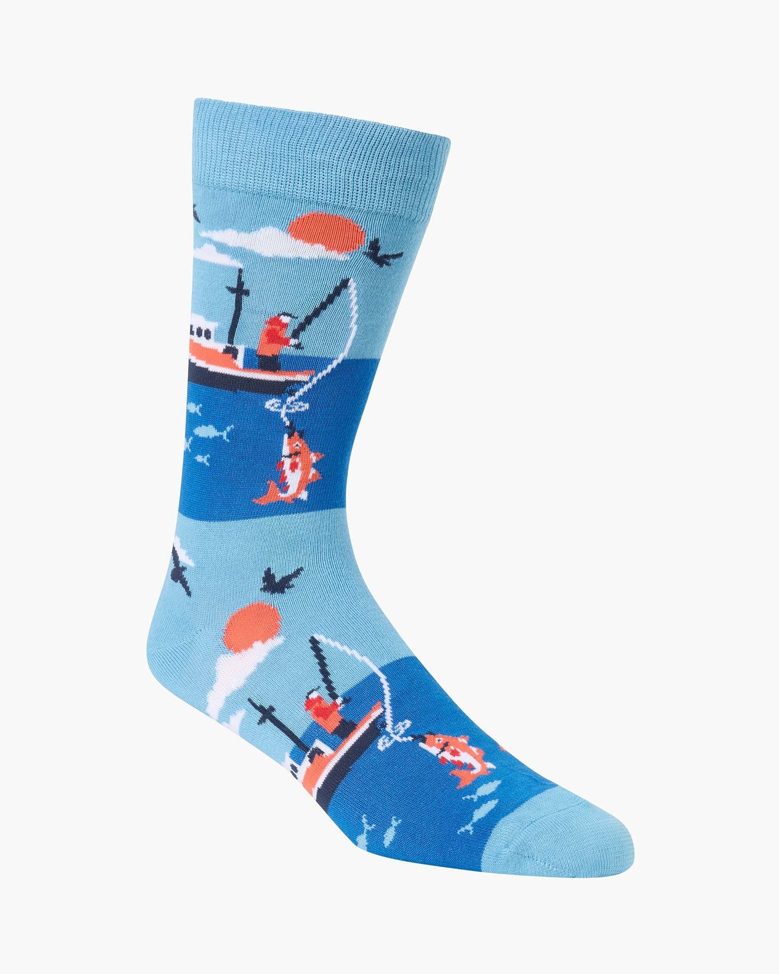 Bamboozld Men's Reel Good Bamboo Socks - Sky