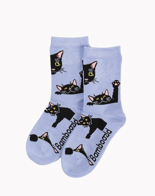 Bamboozld: Kids Black Cat bamboo Sock