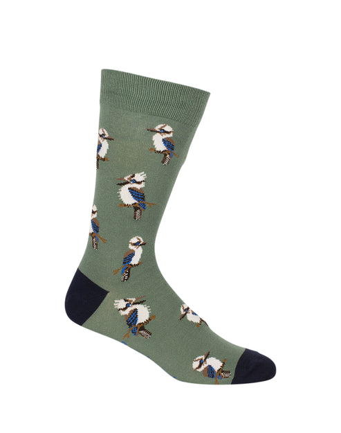 MENS KOOKABURRA BAMBOO SOCK - KHAKI – Monsterthreads