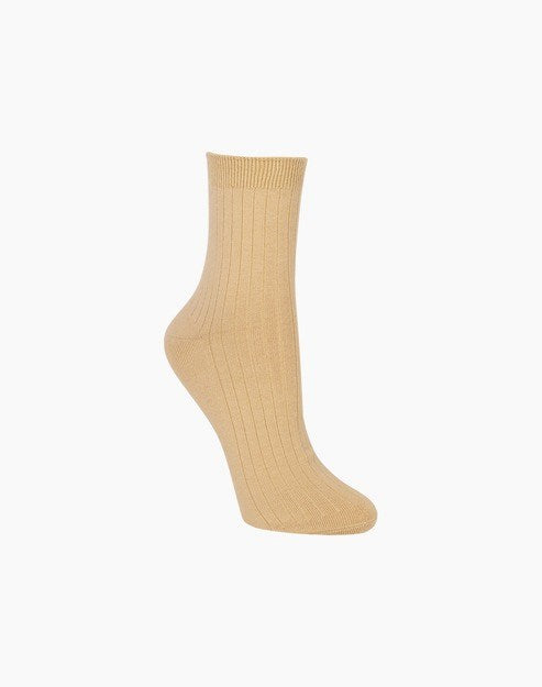 Bamboozld: Womens Quarter Crew Koala bamboo Sock - Sand