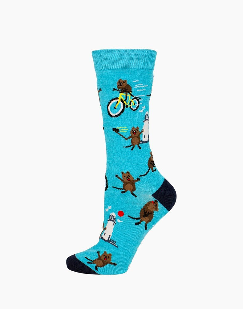 Bamboozld: Womens Quokka Adventure Bamboo Sock