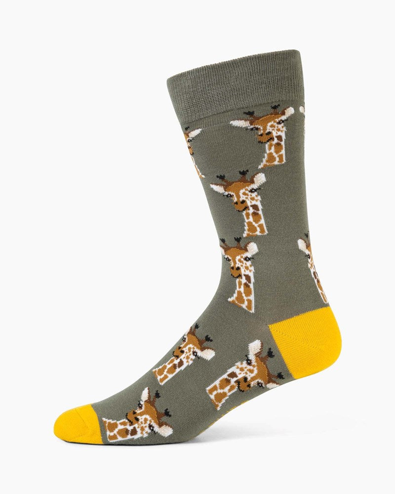 Bamboozld: Men Bamboo Sock - Giraffe