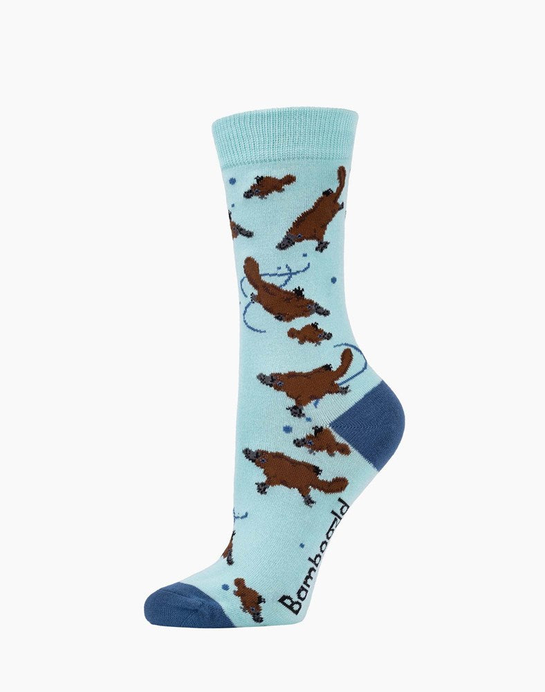 Bamboozld: Womens Platypus and Puggle Bamboo Sock