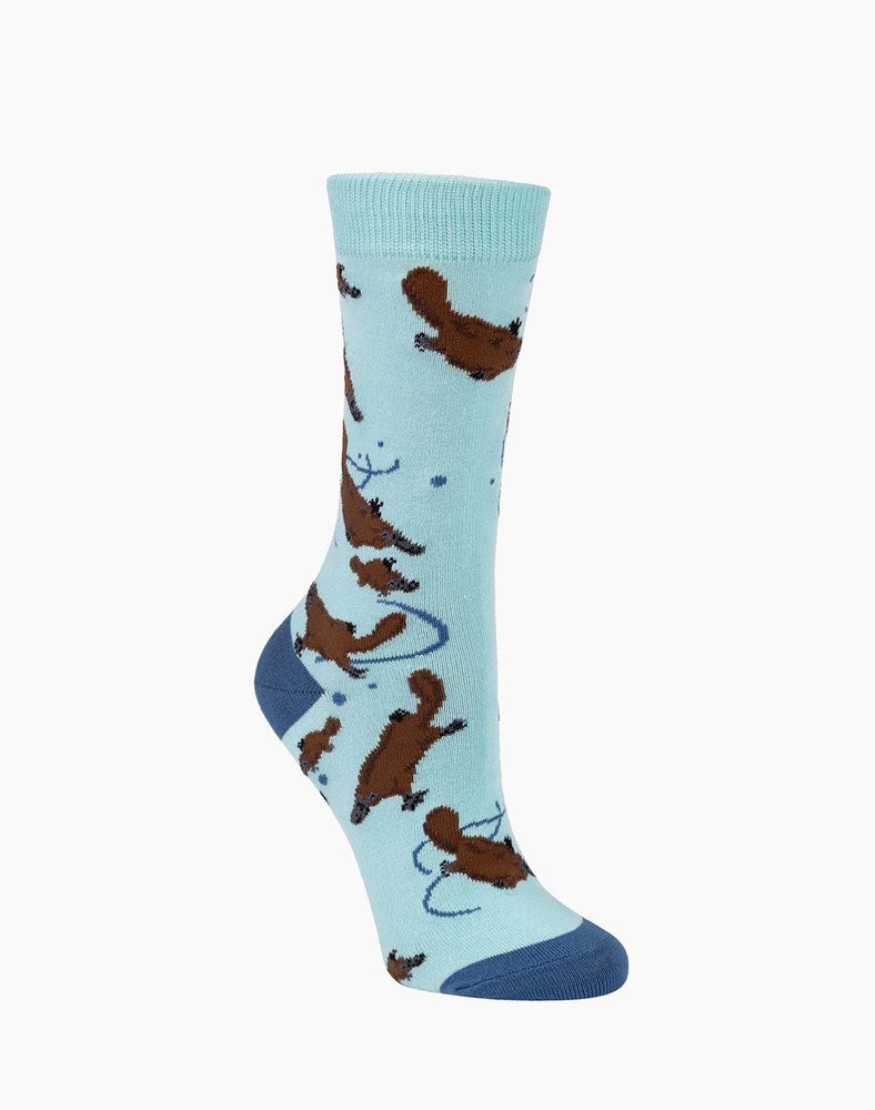 Bamboozld: Womens Platypus and Puggle Bamboo Sock