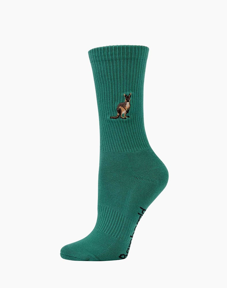 Bamboozld: Womens Kangaroo Zoo Conservation Bamboo Sock