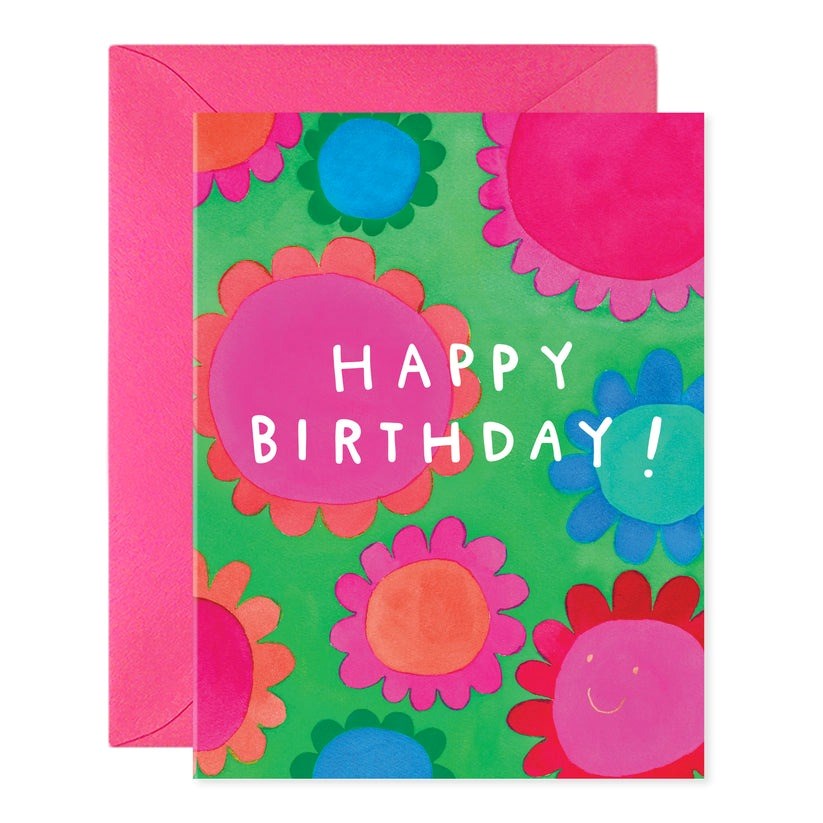 E. Frances Paper: Foil Card Flower Power