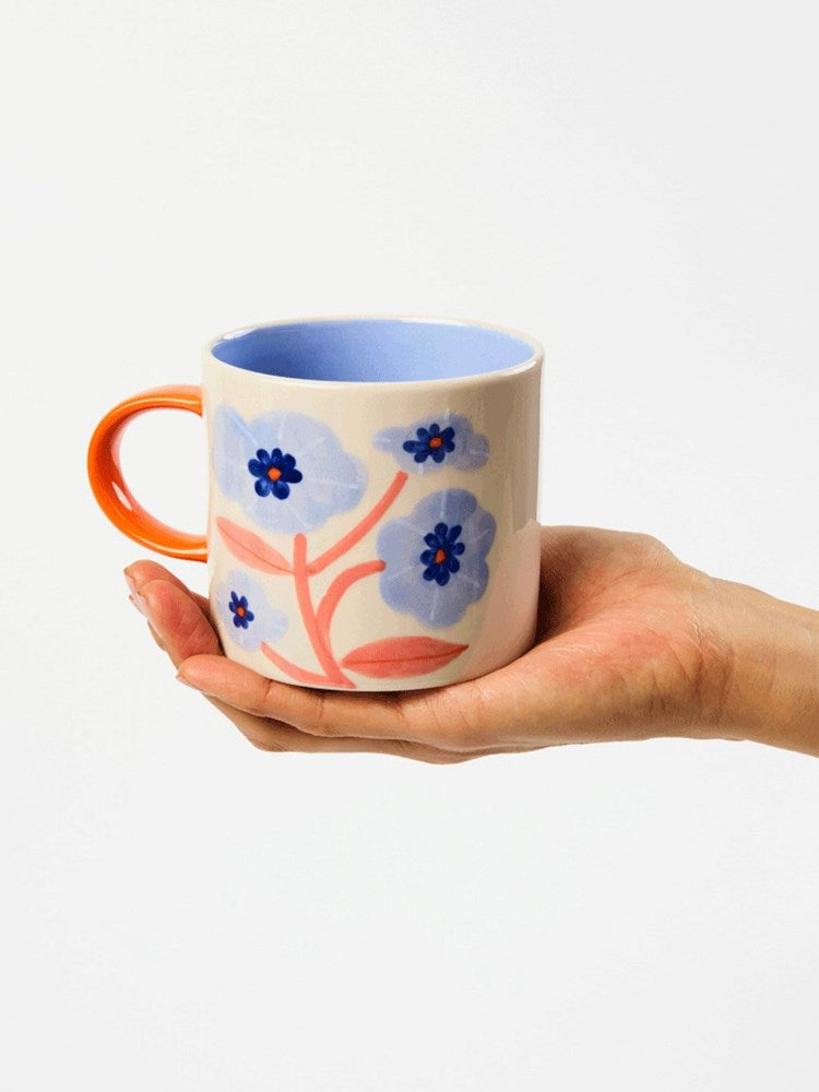 Jones & Co: Bloomie Blue Flower Mug