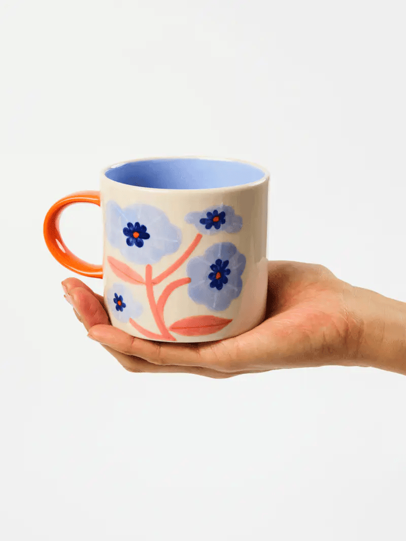 Jones & Co: Bloomie Blue Flower Mug