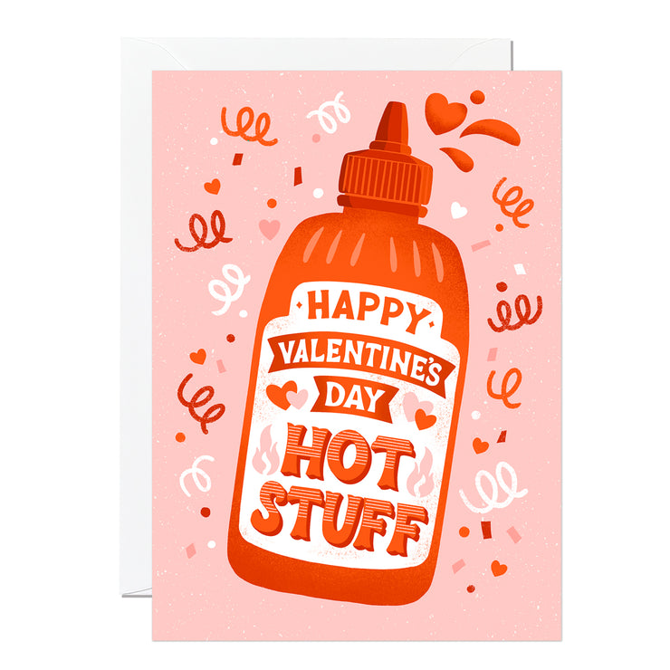 Ricicle Cards: Happy Valentine'S Day Hot Stuff Card