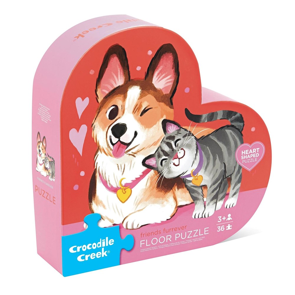 Crocodile Creek: Classic Floor Puzzle 36 pc - Friends Fur-Ever