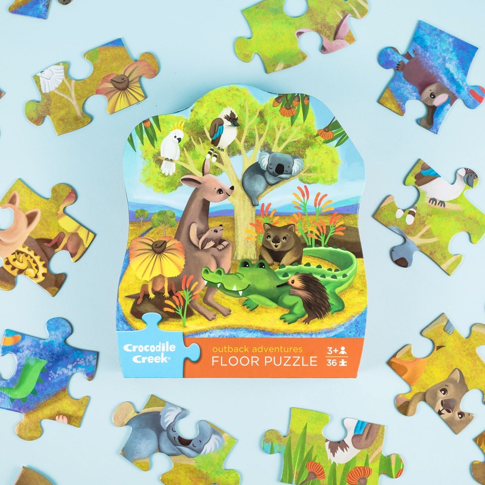 Crocodile Creek:: Classic Floor Puzzle 36 pc - Outback Adventures
